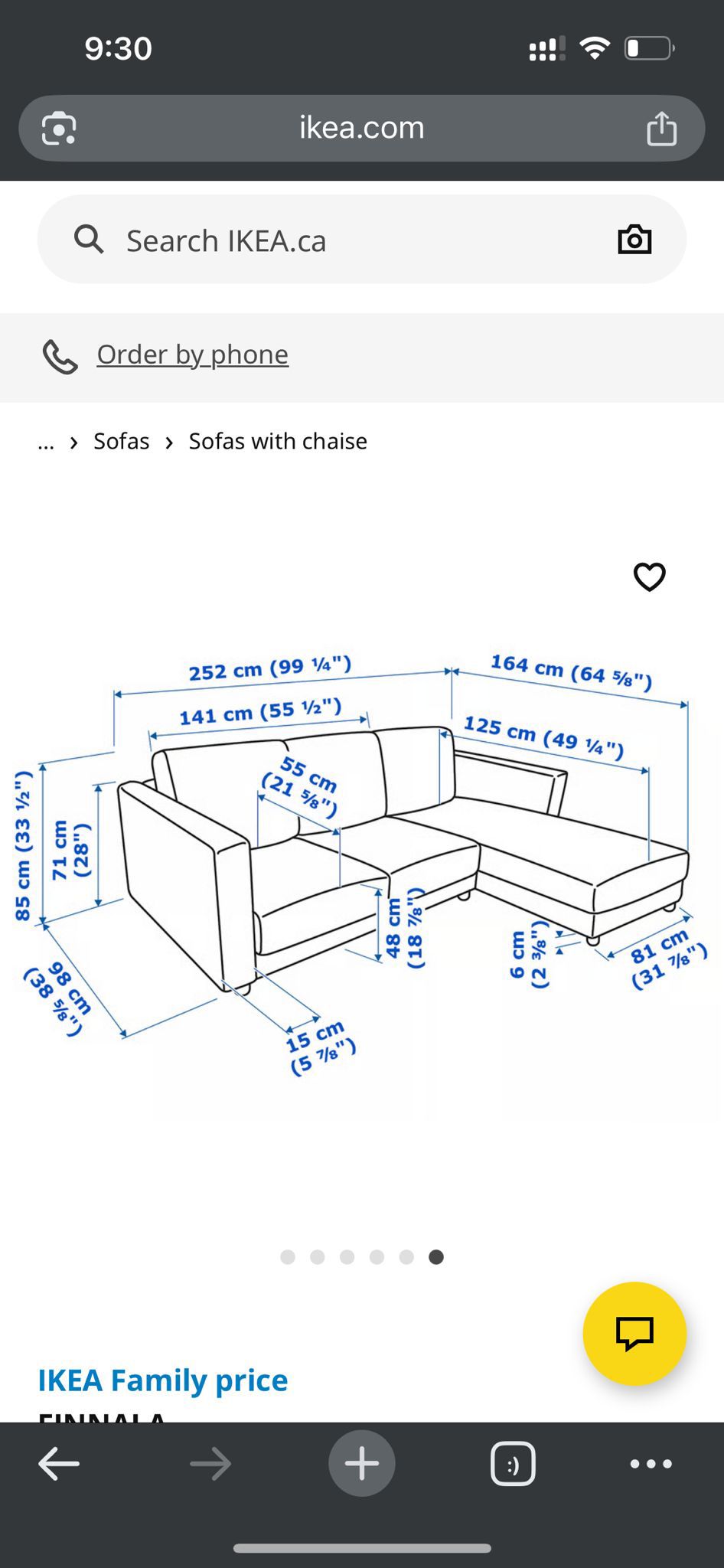Ikea Finnala Sectional Sofa