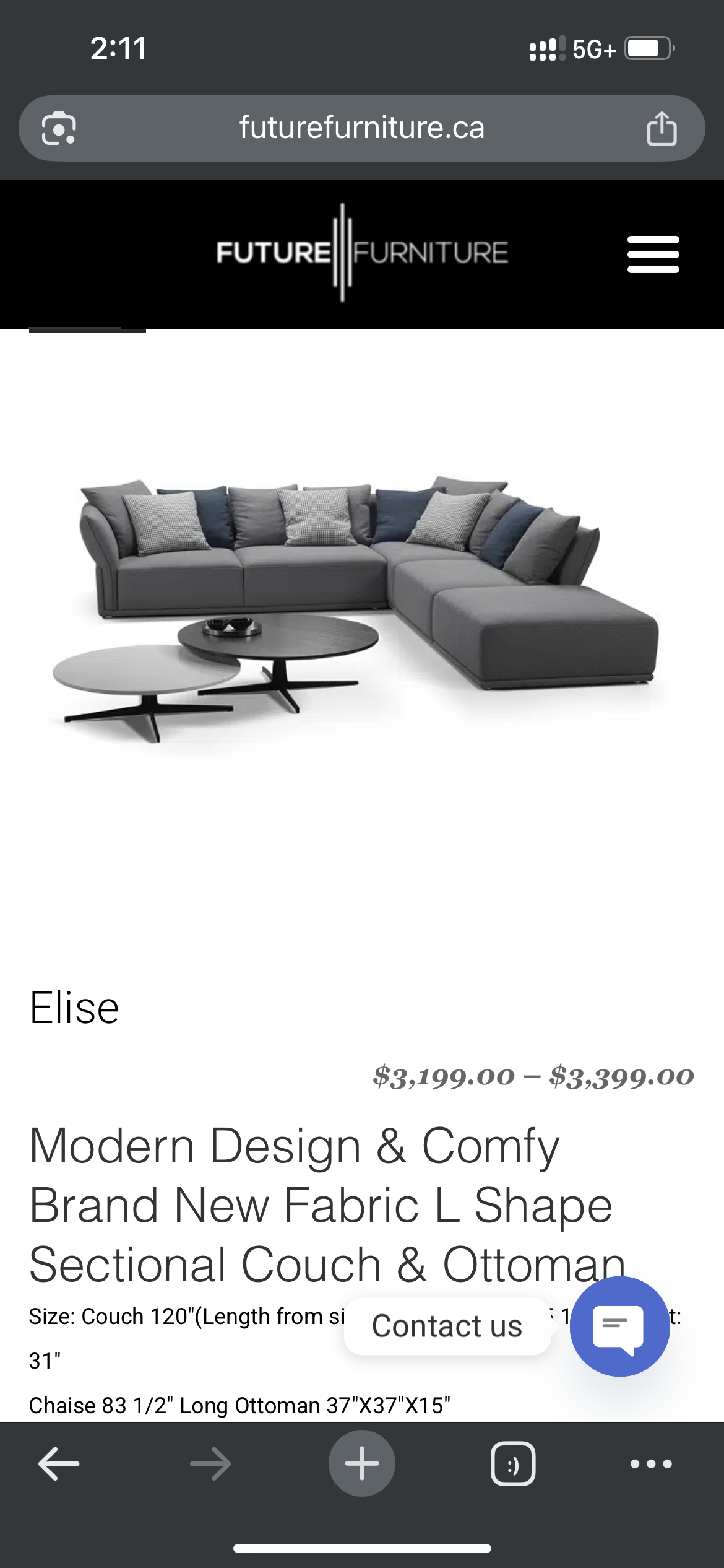 (New) Elise Modular Sofa