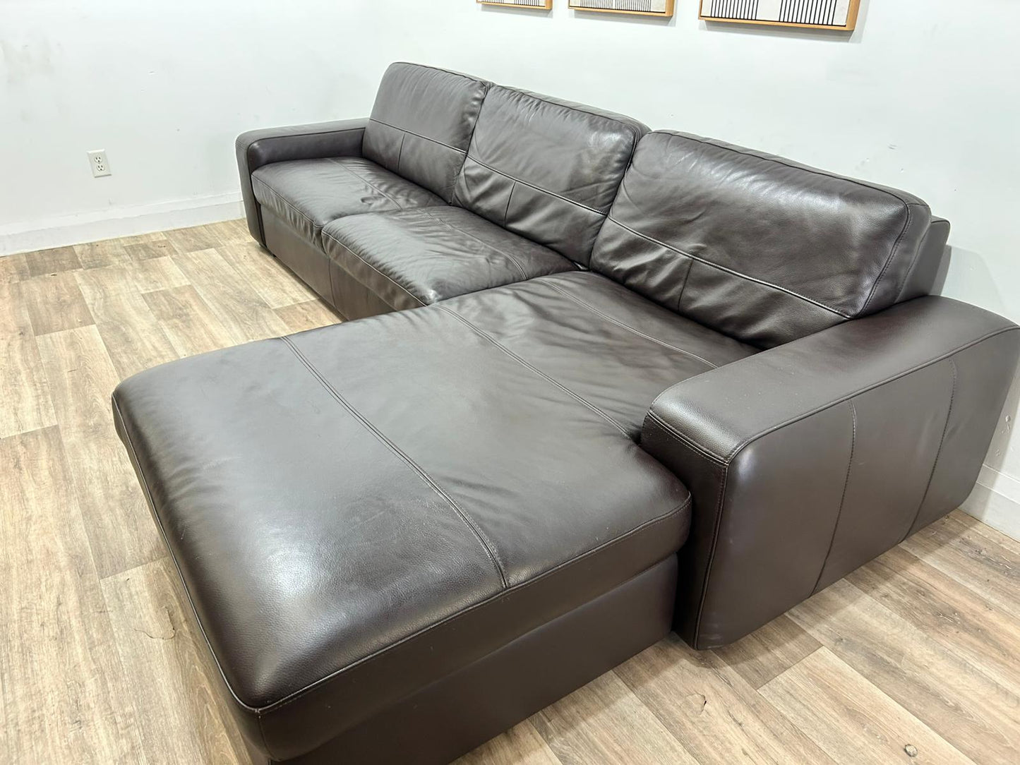Genuine Leather Sectional Sofa