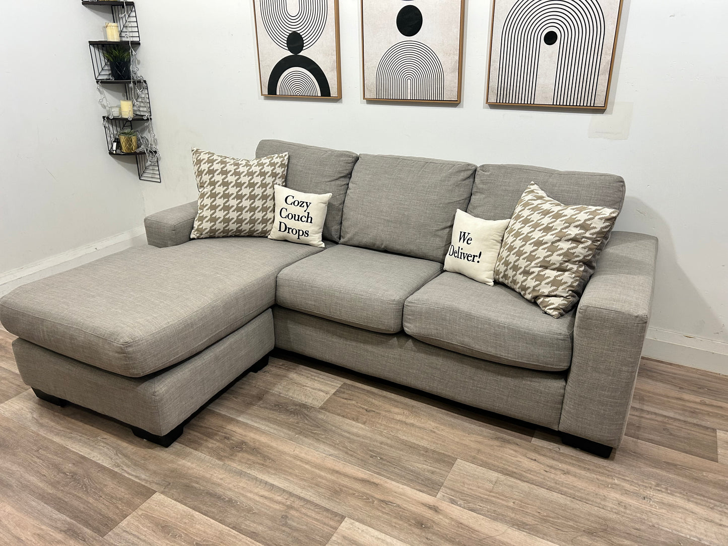 Beige Reversible Sofa