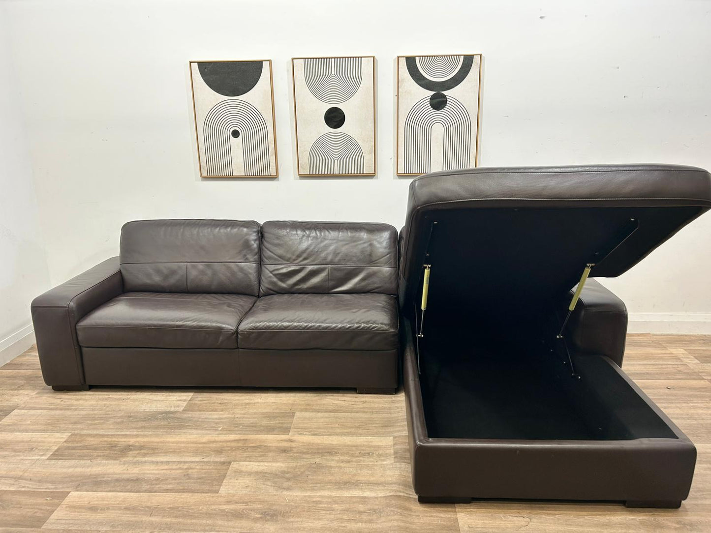 Genuine Leather Sectional Sofa