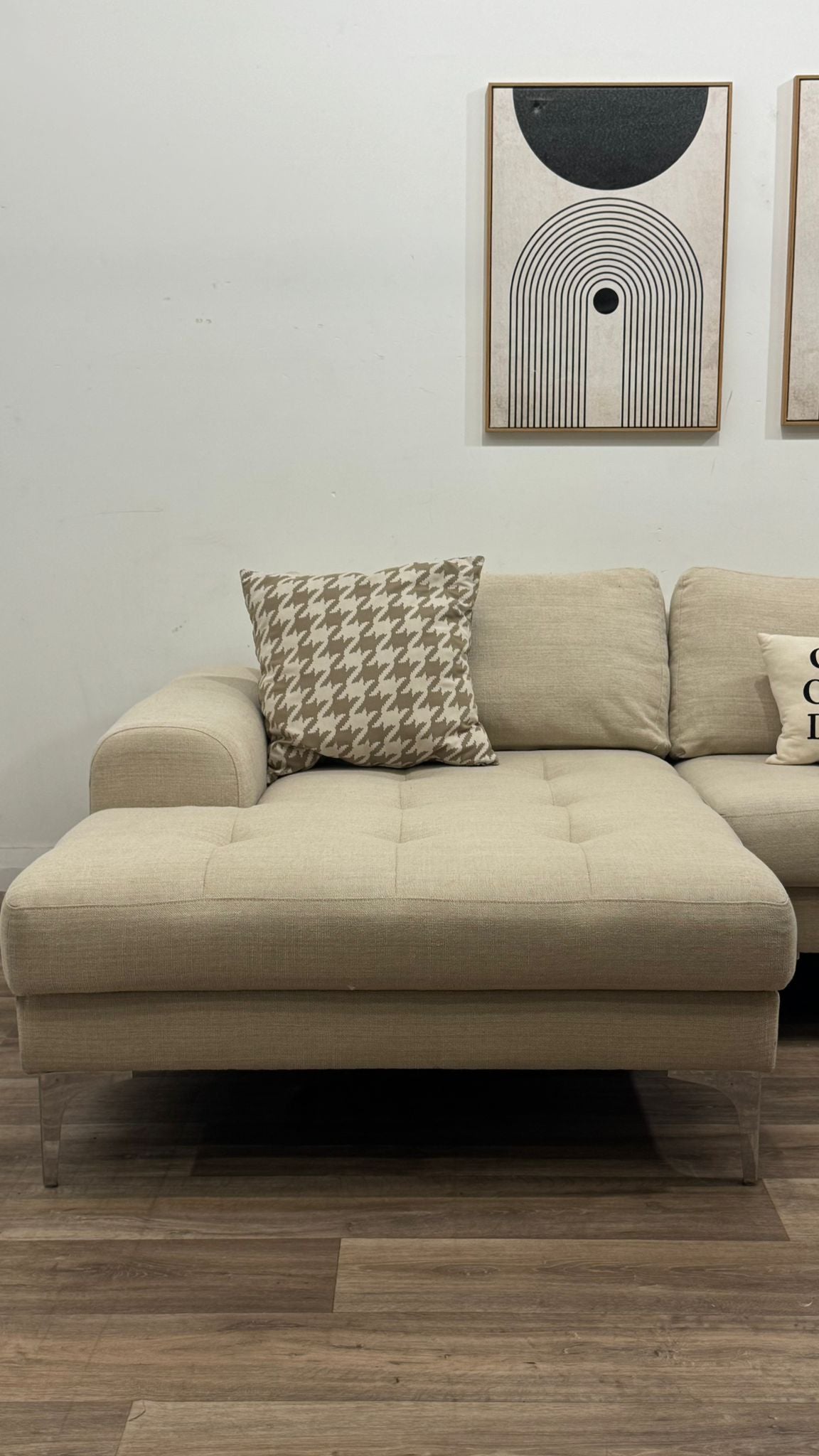 Scan Designs Tufted Sectional Sofa
