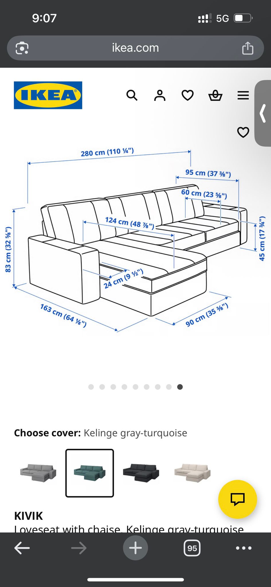 Ikea Kivik Sectional Sofa