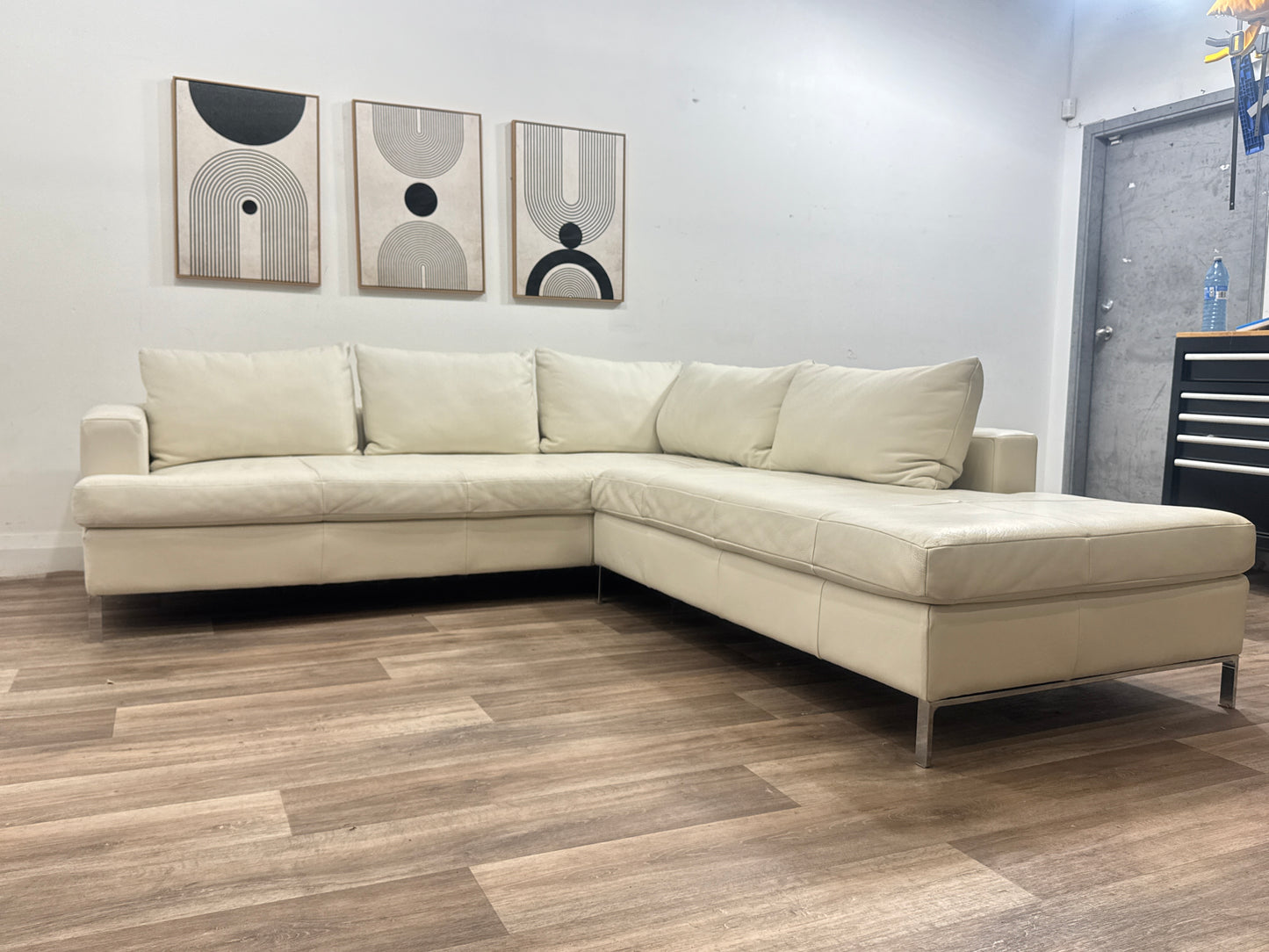 EQ3 Eve Leather Sectional