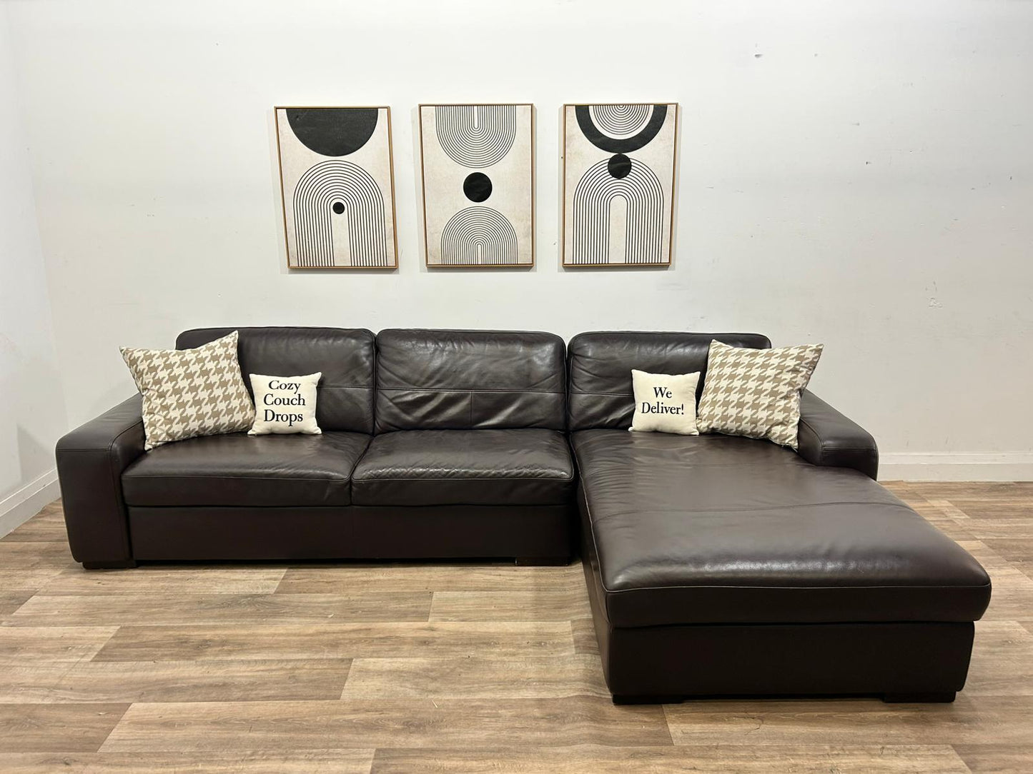 Genuine Leather Sectional Sofa