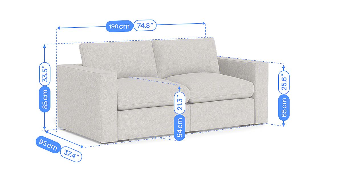 Cozey Ciello Modular 3pc Sofa
