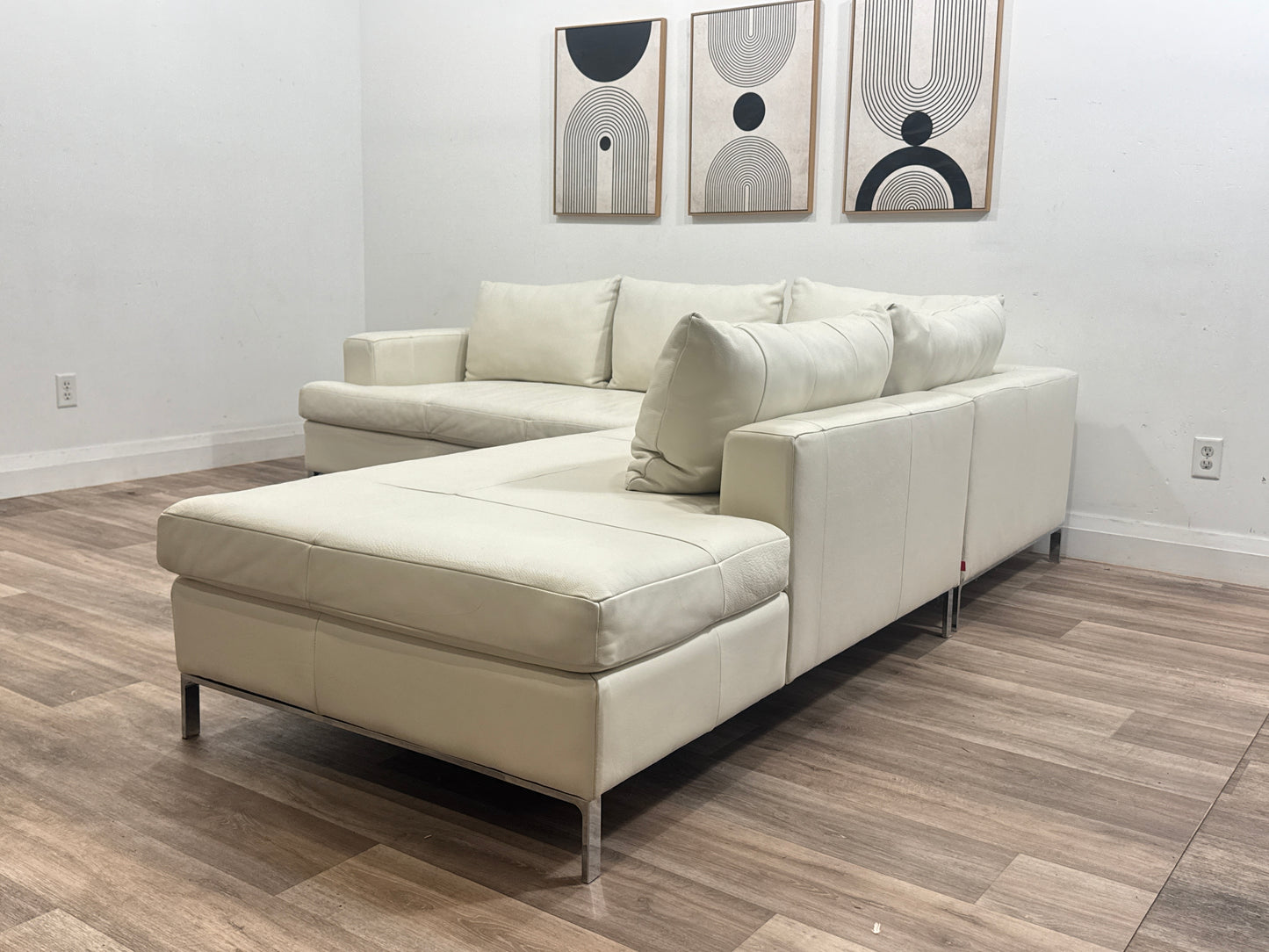 EQ3 Eve Leather Sectional