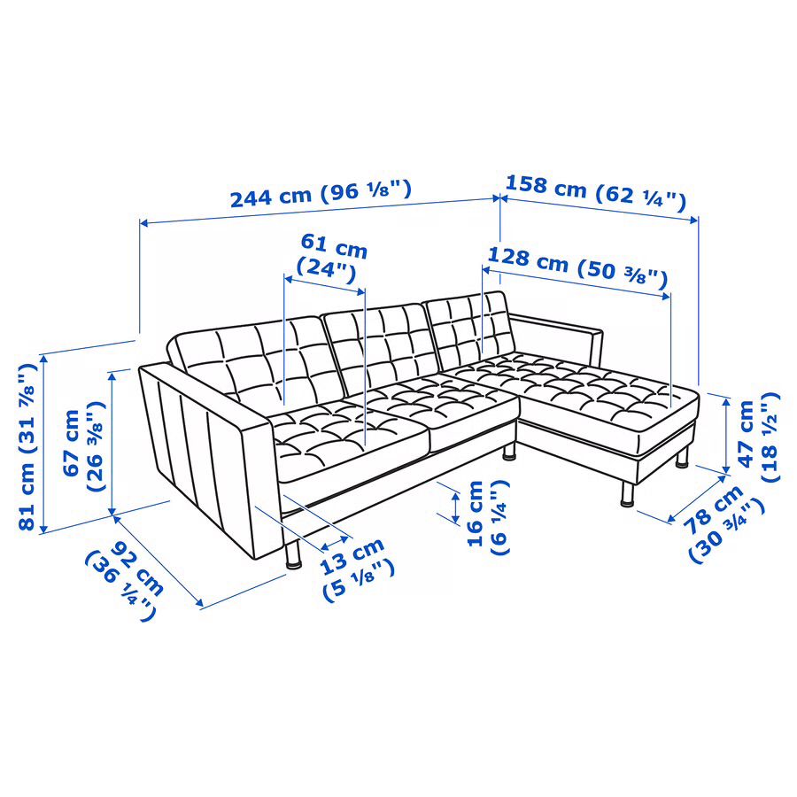 Green Ikea Morabo Sectional Sofa