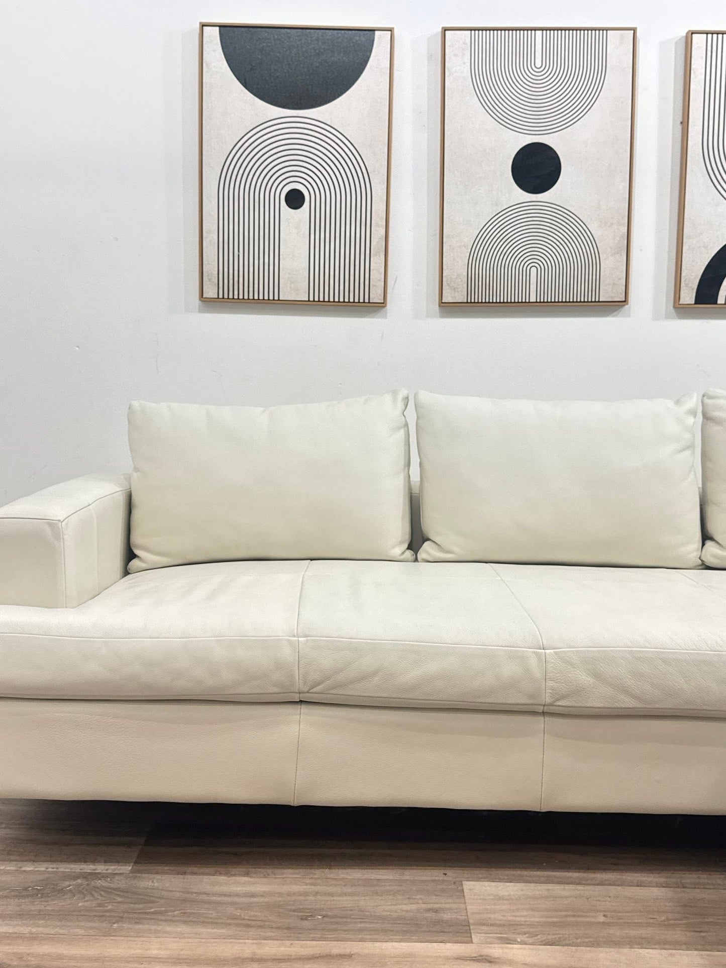 EQ3 Eve Leather Sectional Sofa