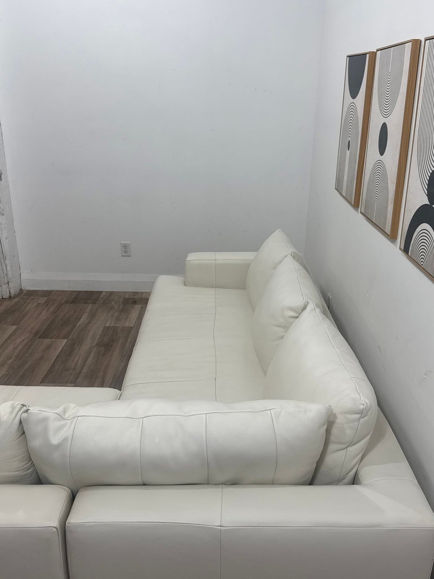 EQ3 Eve Leather Sectional Sofa