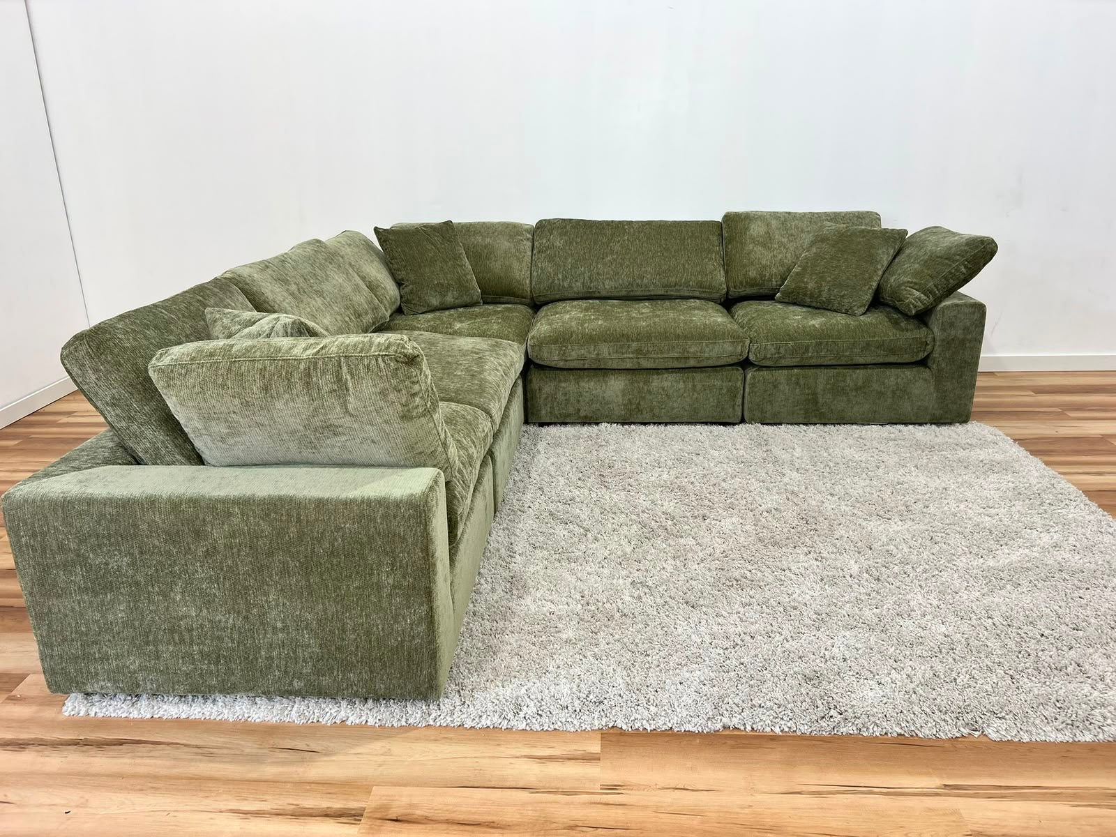Snug Modular Sofa 5pc - Olive Green