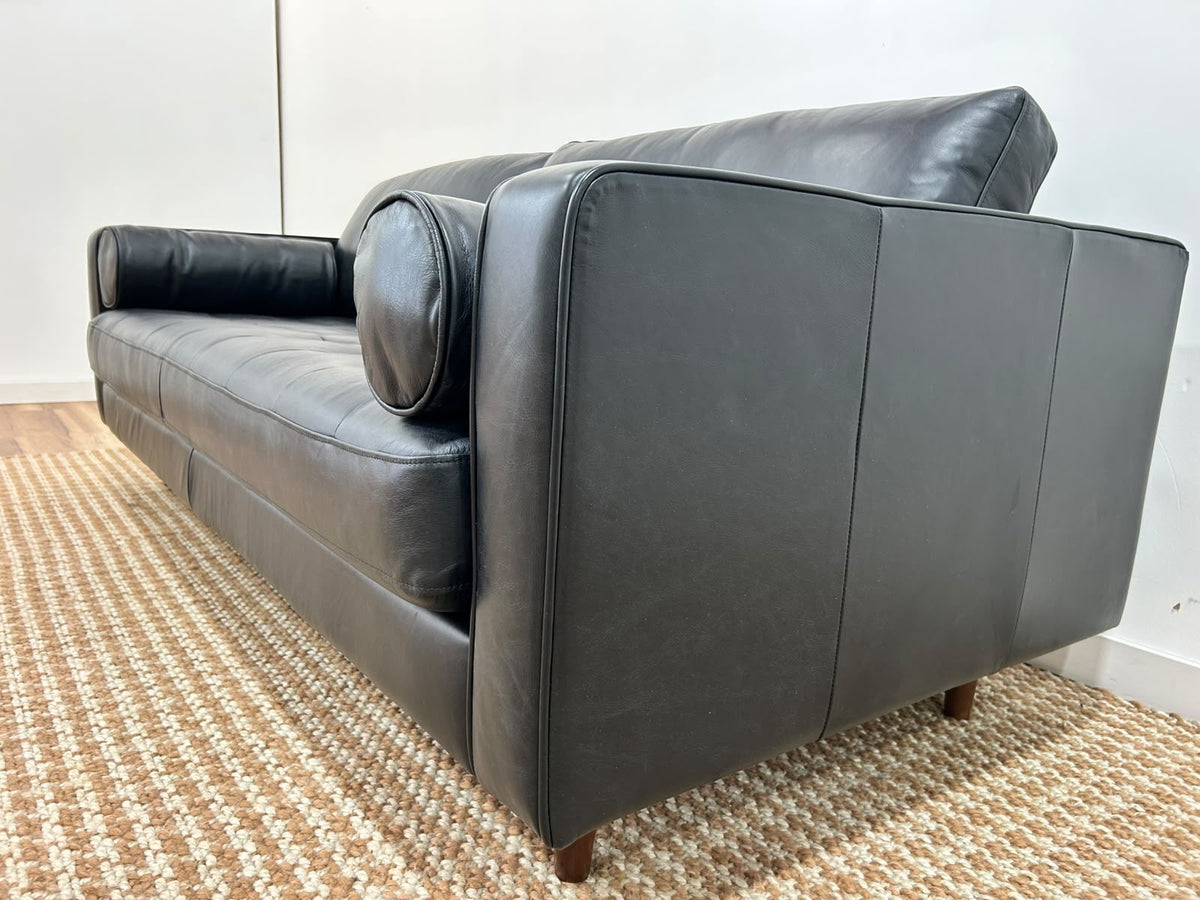 MCM Style Leather Sofa 88"