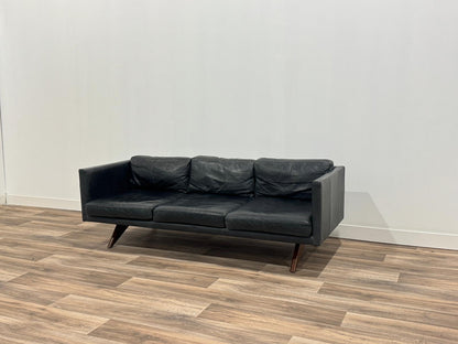 West Elm Brooklyn Distressed Leather Sofa