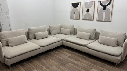 Ikea Soderhamn Beige Sectional Sofa