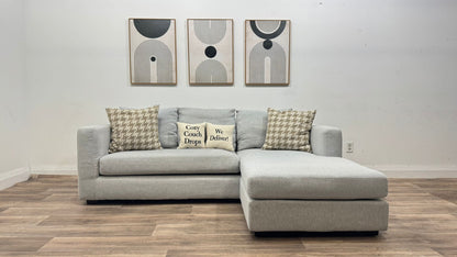 Grey Reversible Sectional Sofa