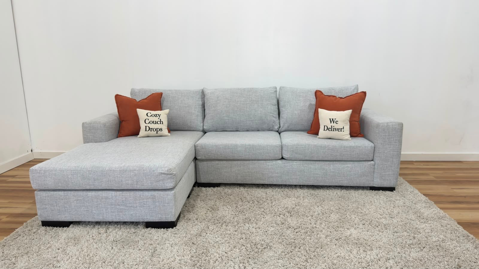 Q Living Reversible Sectional Sofa 108”