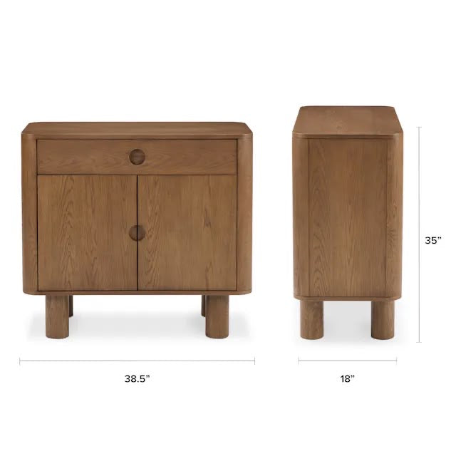 Article Adel 38.5" Cabinet - Smoked Oak