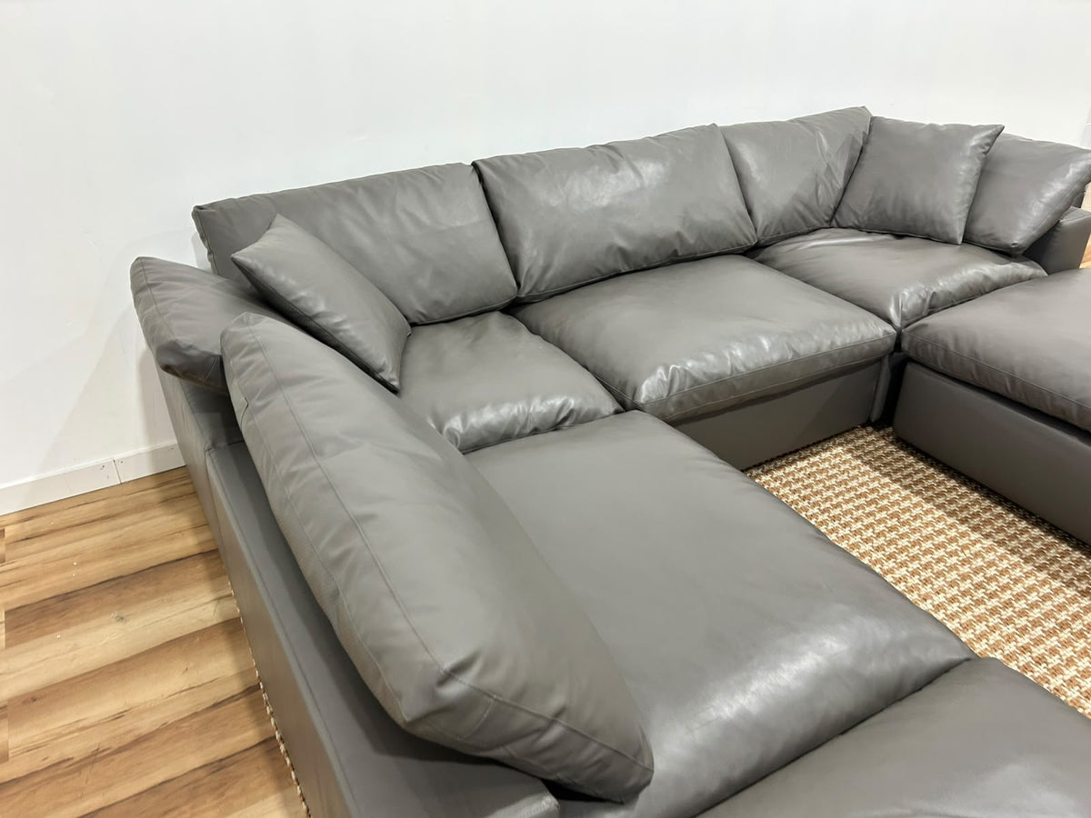 Modway Vegan Leather Cloud Modular Sofa