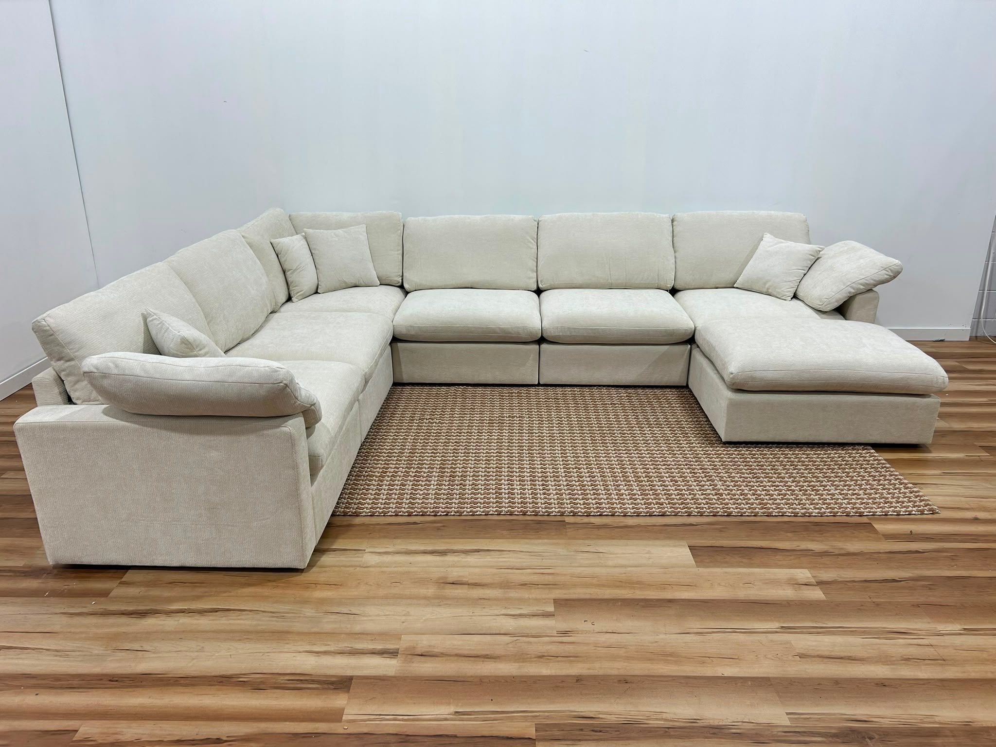 The Nest Modular Sofa 7pc Cream