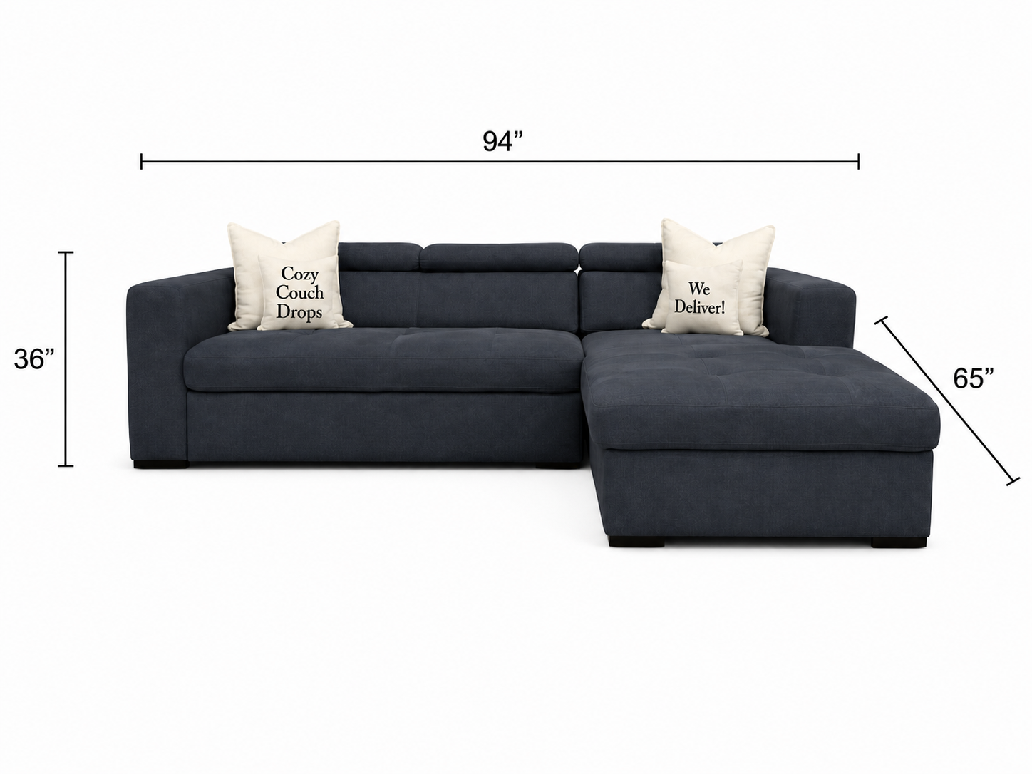 Grey Sectional Sofabed