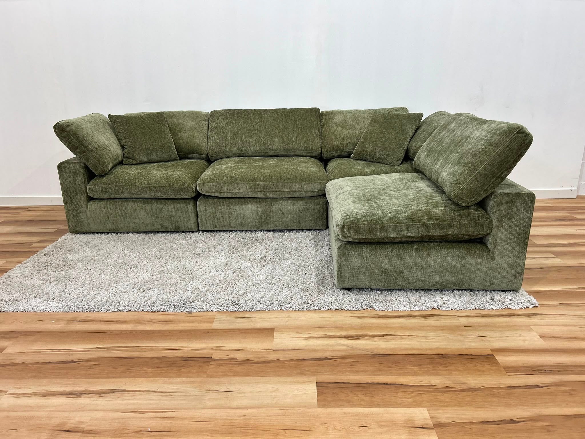 Snug Modular Sofa 4pc - Olive Green