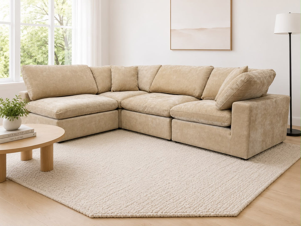 Snug Modular Sofa 4pc - Sand