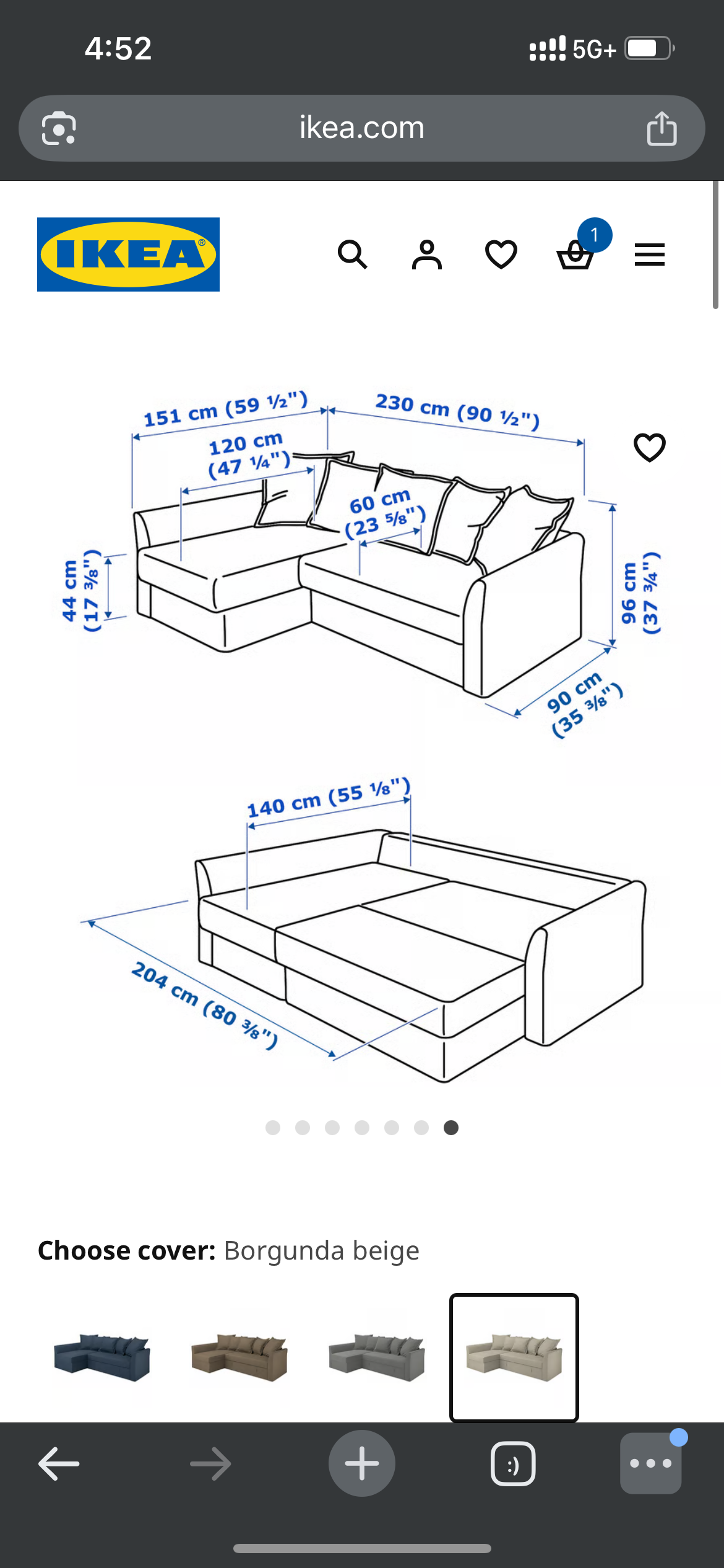 Ikea Holmsund Sofa Bed