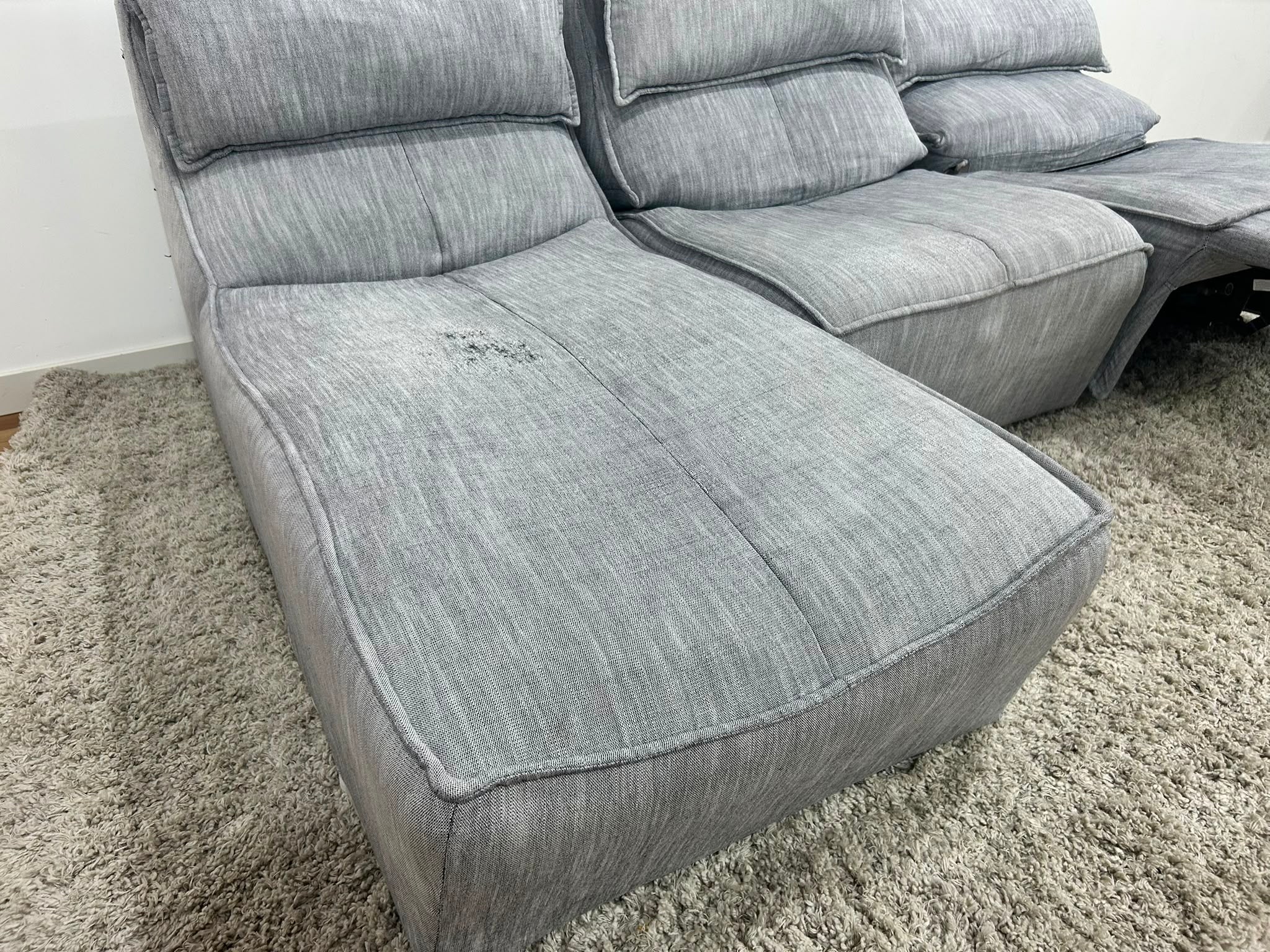 Calia Italia Hip Hop Reclining Modular Sofa 91”