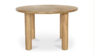 Moe’s Milo Dining Table (Round - Oak)