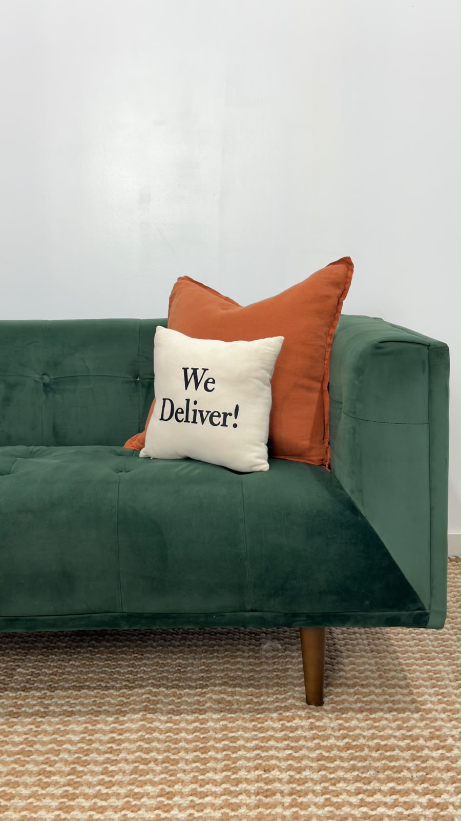Structube Loretta Velvet 3 Seater Sofa 84”