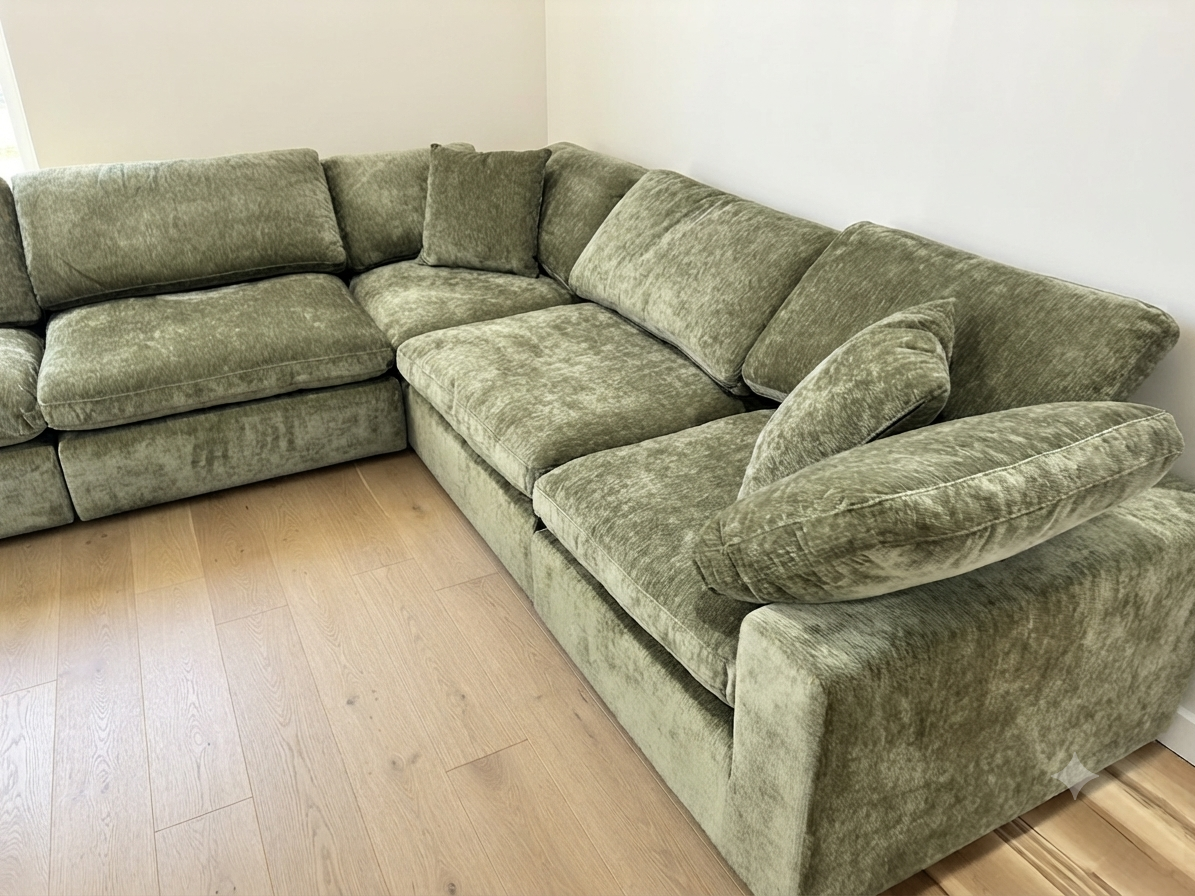 Snug Modular Sofa - Olive Green - 5pc