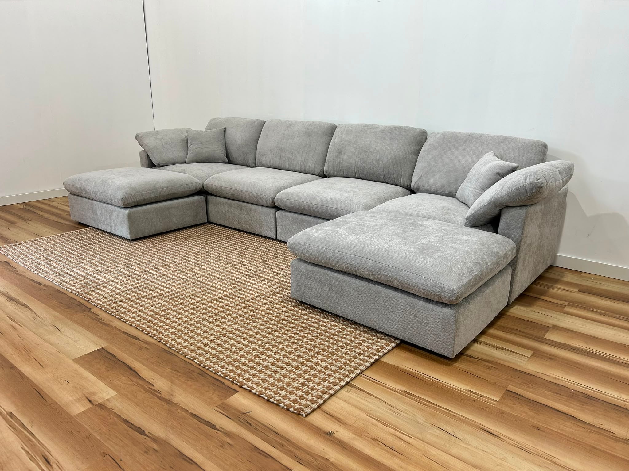 The Nest Modular Sofa 6pc Light Grey