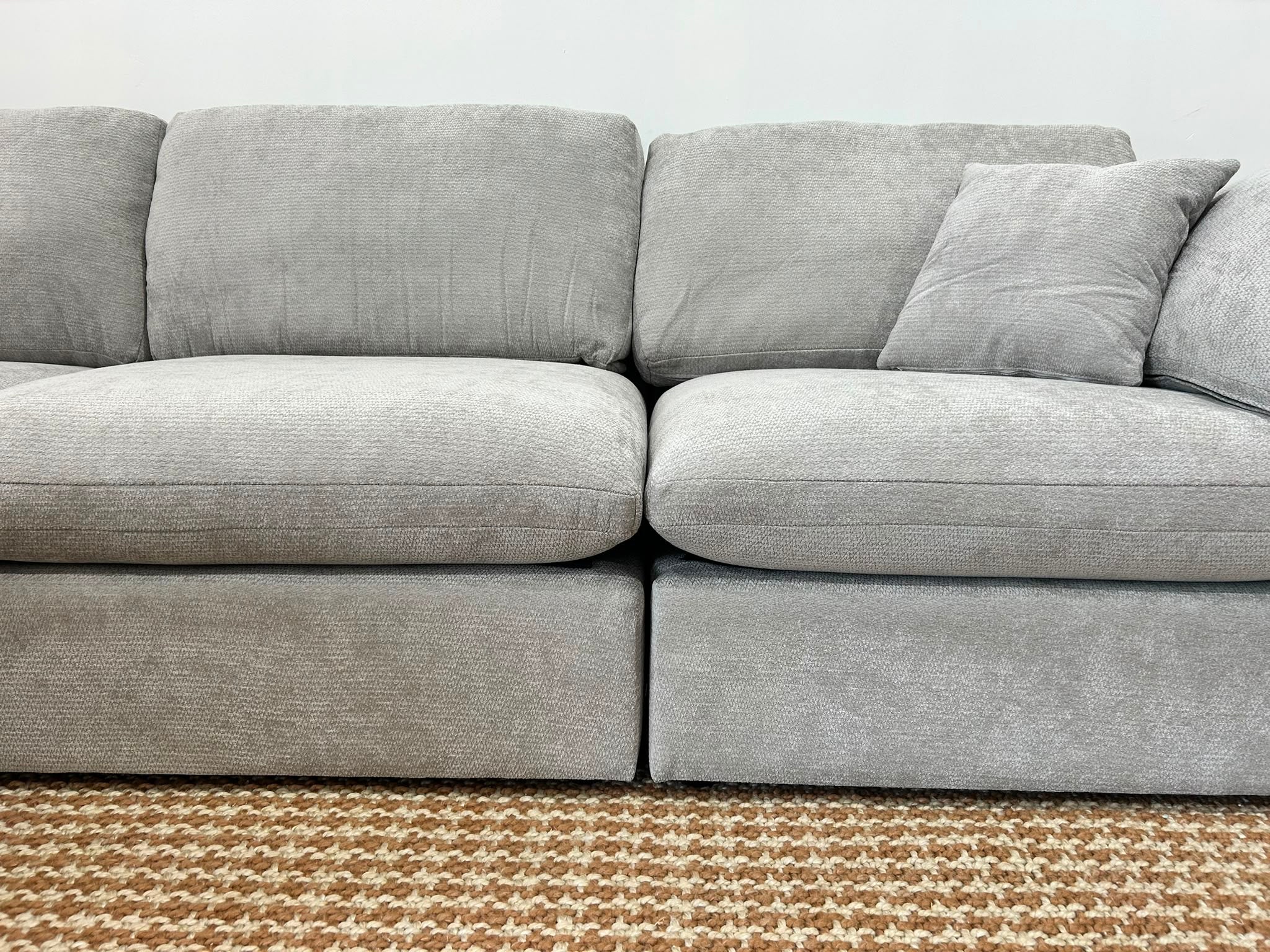 The Nest Modular 4pc Sofa Light Grey