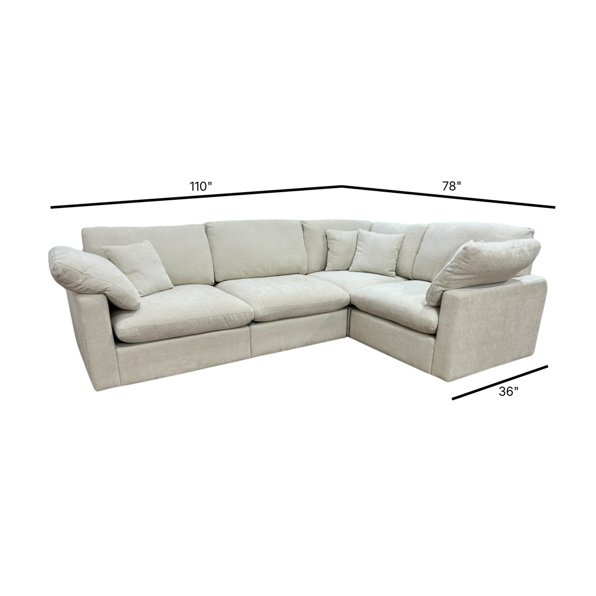 Nest | Cream | Corner Sectional | 4pc Corner