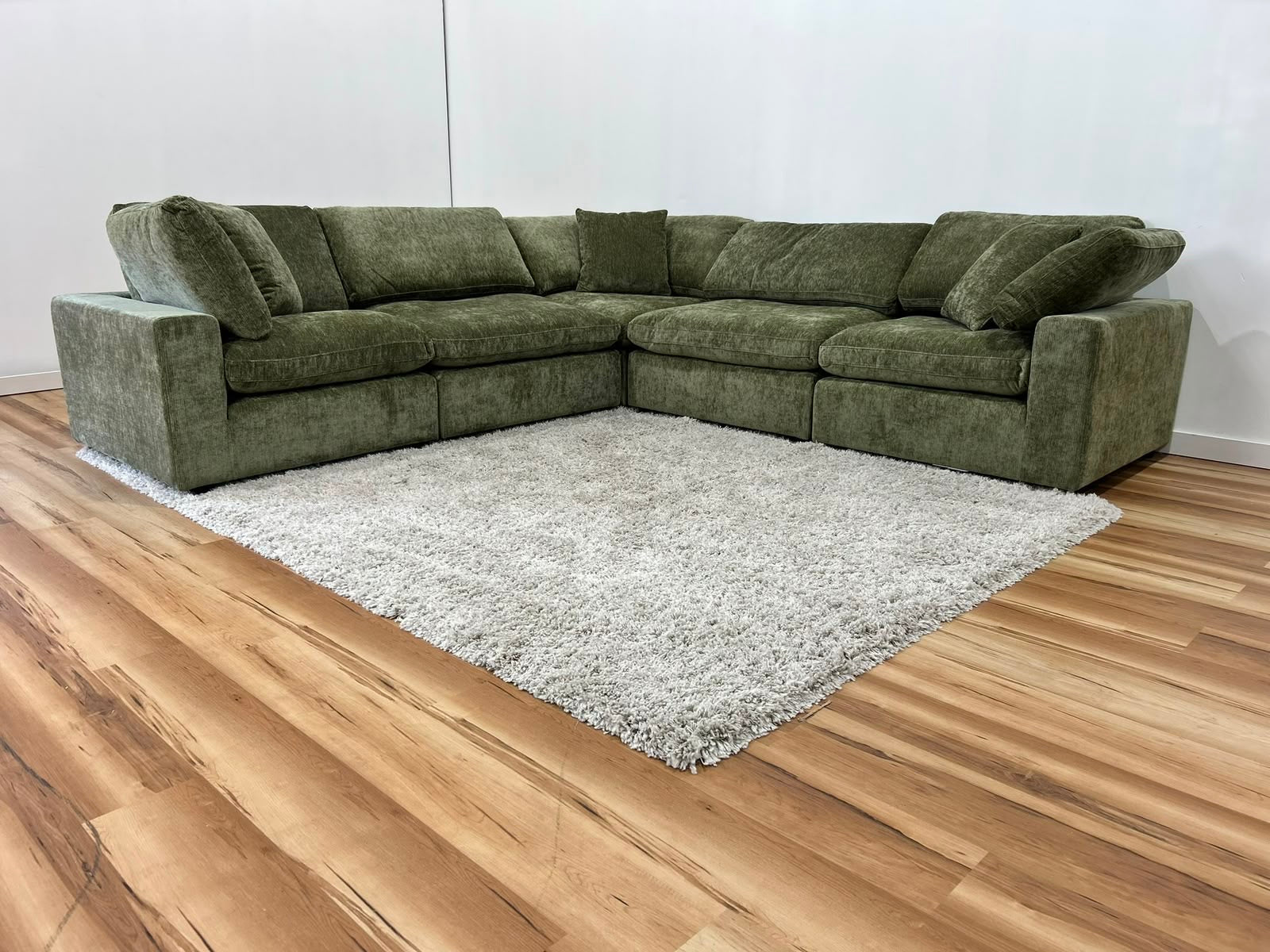 Snug Modular Sofa 5pc - Olive Green