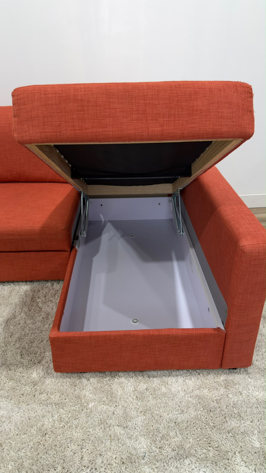 Ikea Friheten Burnt Orange Sofa Bed 90”