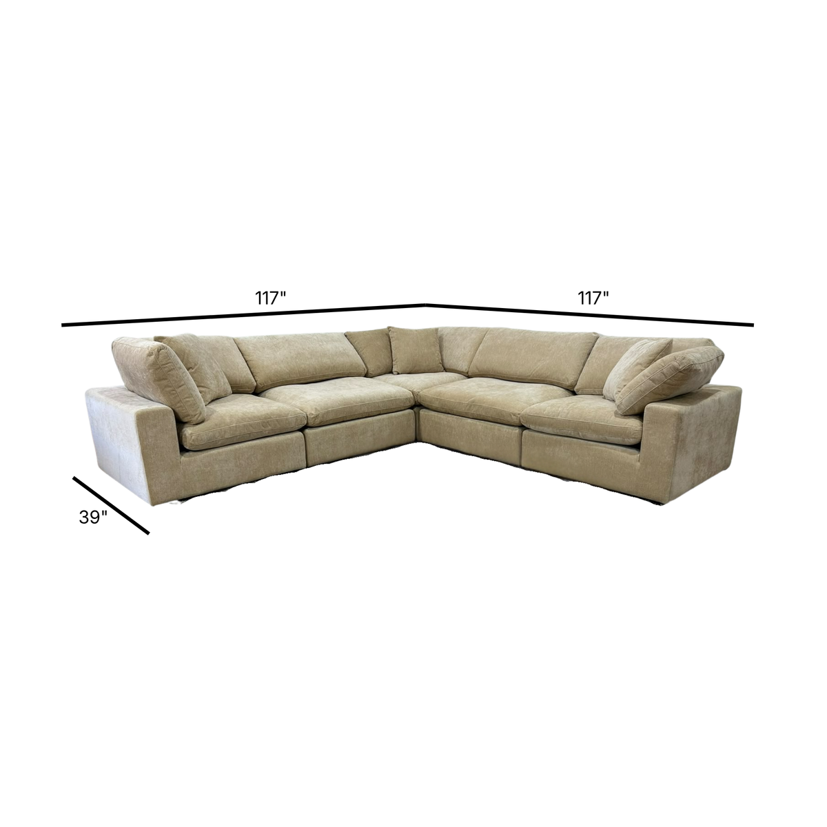 Snug Modular Sofa - Sand - 5pc