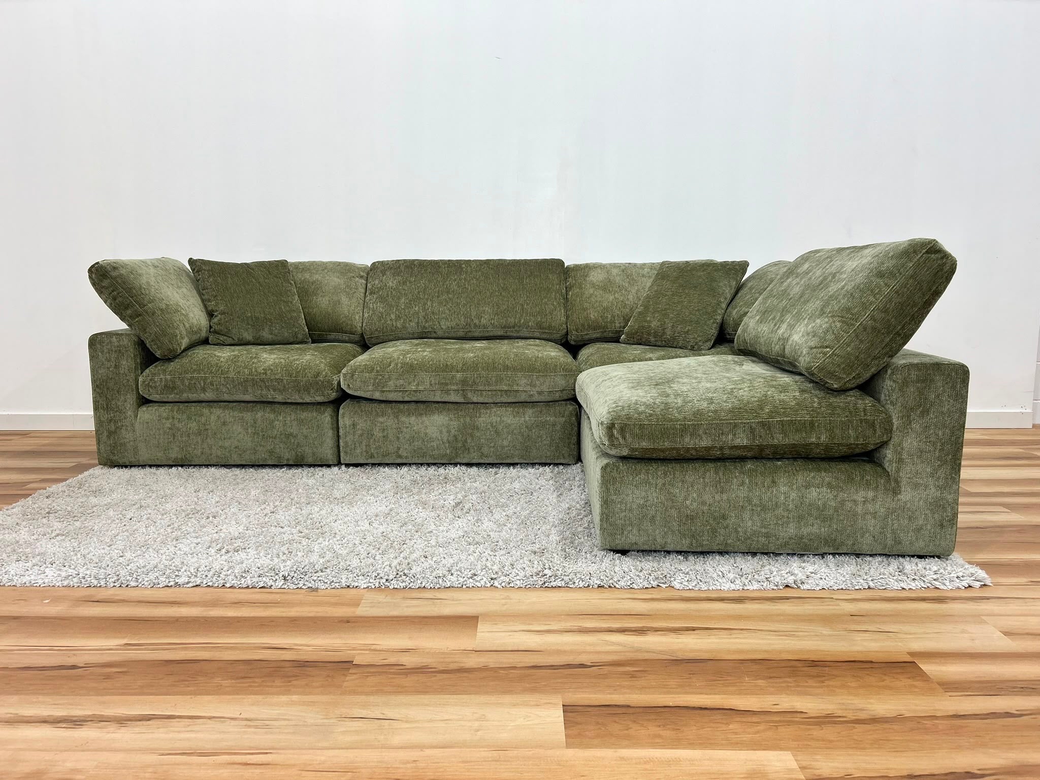 Snug Modular Sofa 4pc - Olive Green