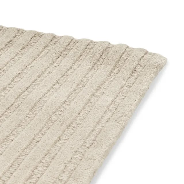 Article Clem 5 X 8 Wool Rug - Arch Cream + Stein Rug Pad