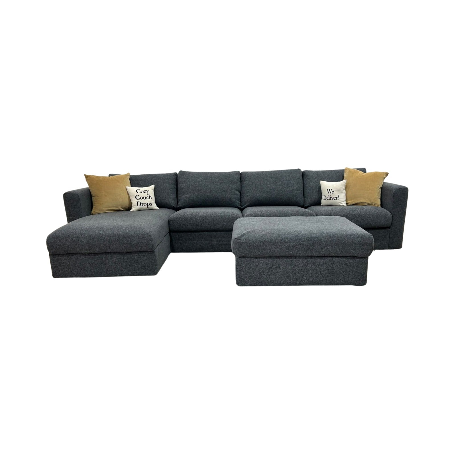 Ikea Finnala Sectional Sofa + Ottoman 126”