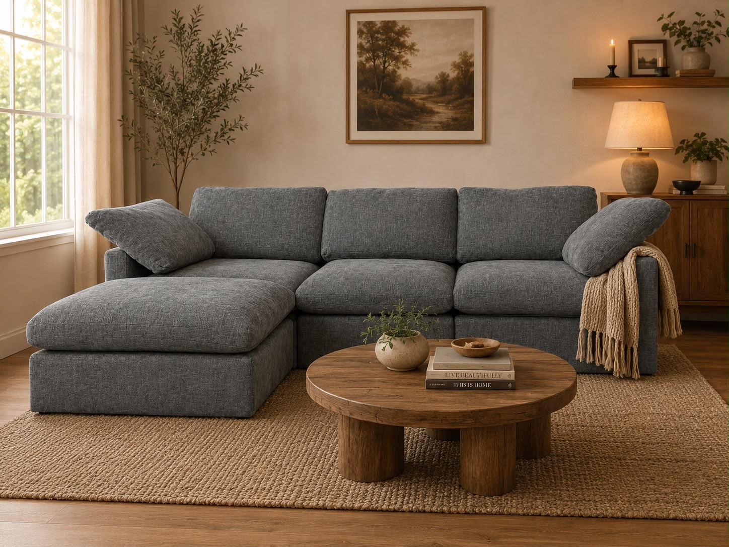 The Nest Modular Sofa 4pc Grey