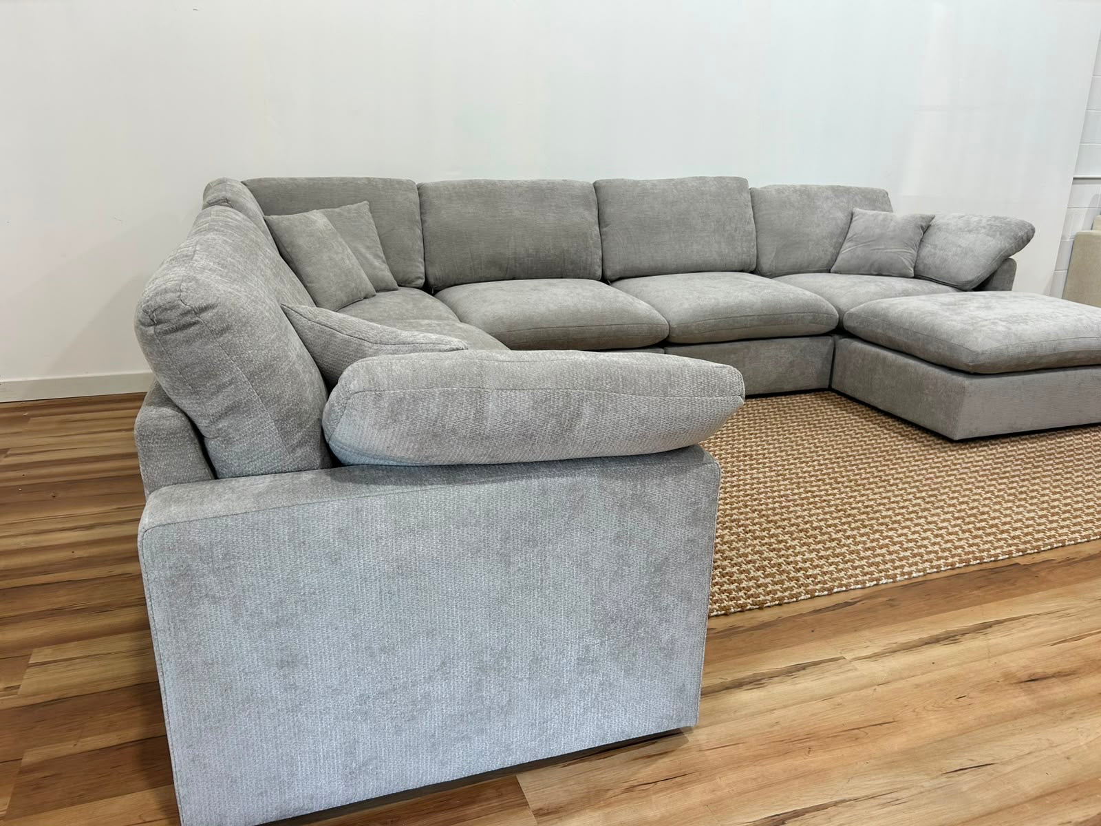 The Nest Modular Sofa 7pc Light Grey