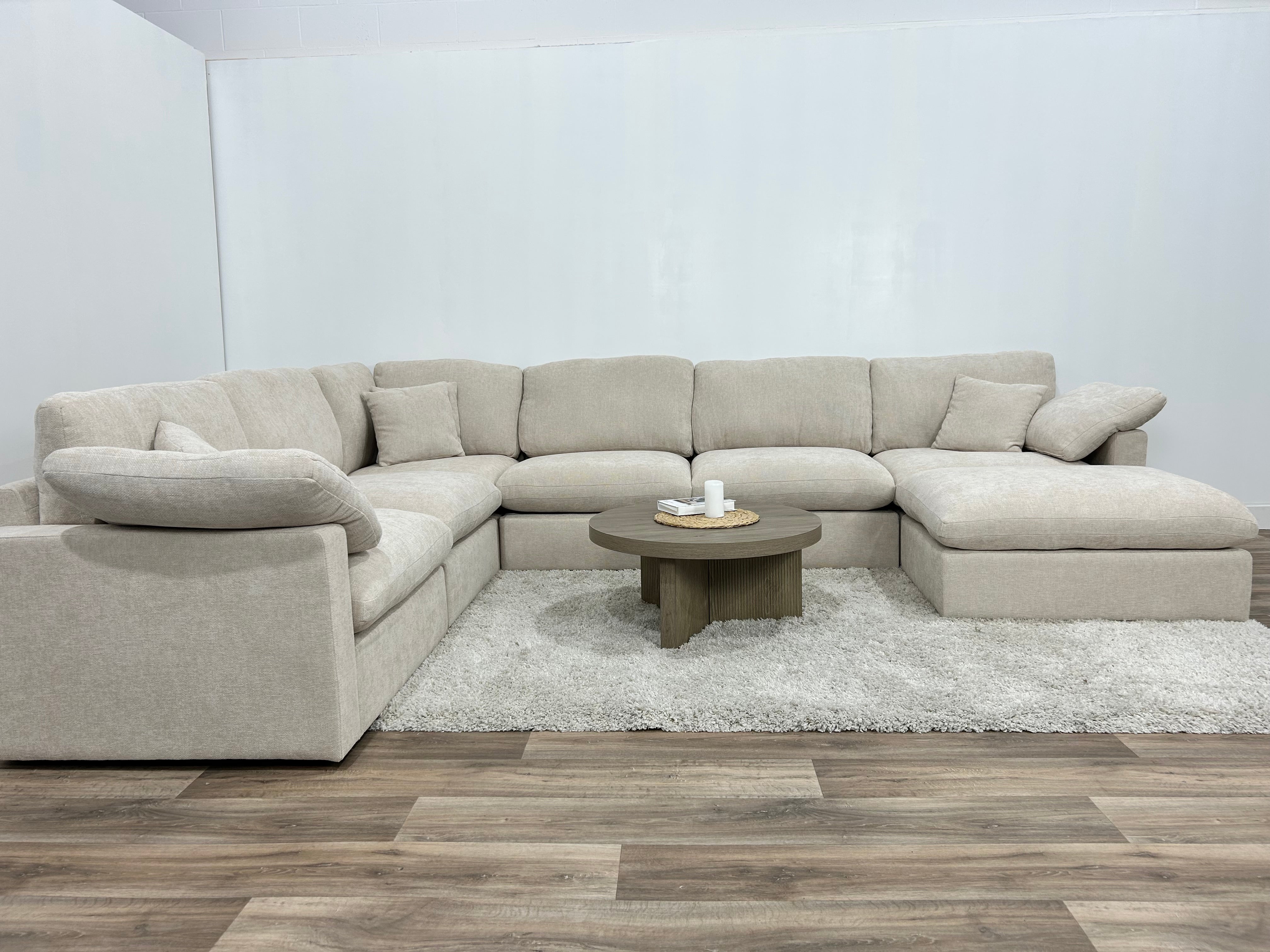 New Modular Sofa 7pc Beige - Pre-order (Back in stock early June)