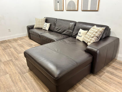 Genuine Leather Sectional Sofa