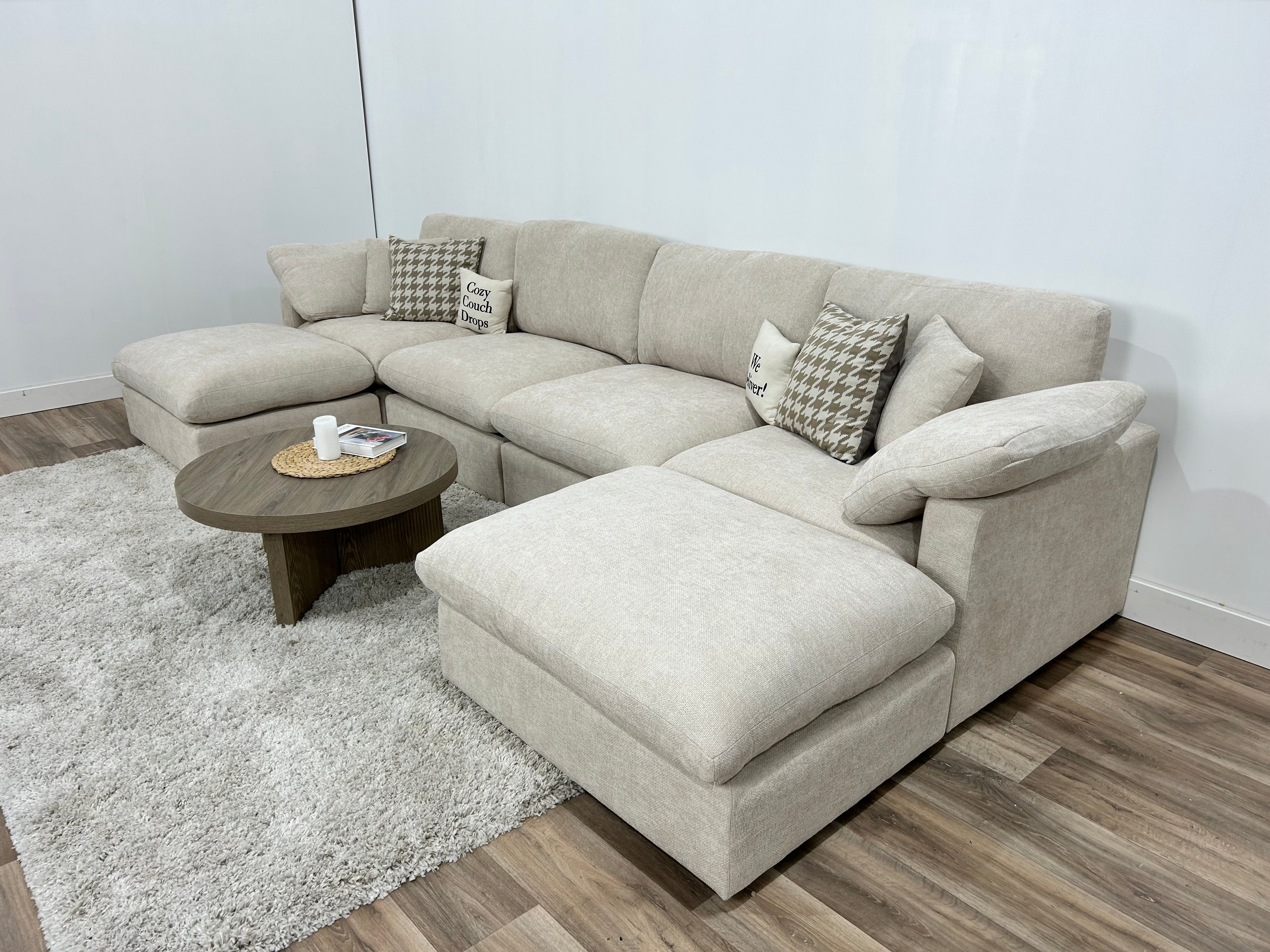 New Modular Sofa 6pc Beige - Pre-Order (Back in stock early June)