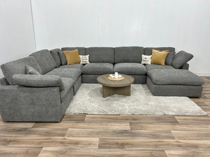 New Modular Sofa 7pc Grey (Reversible)