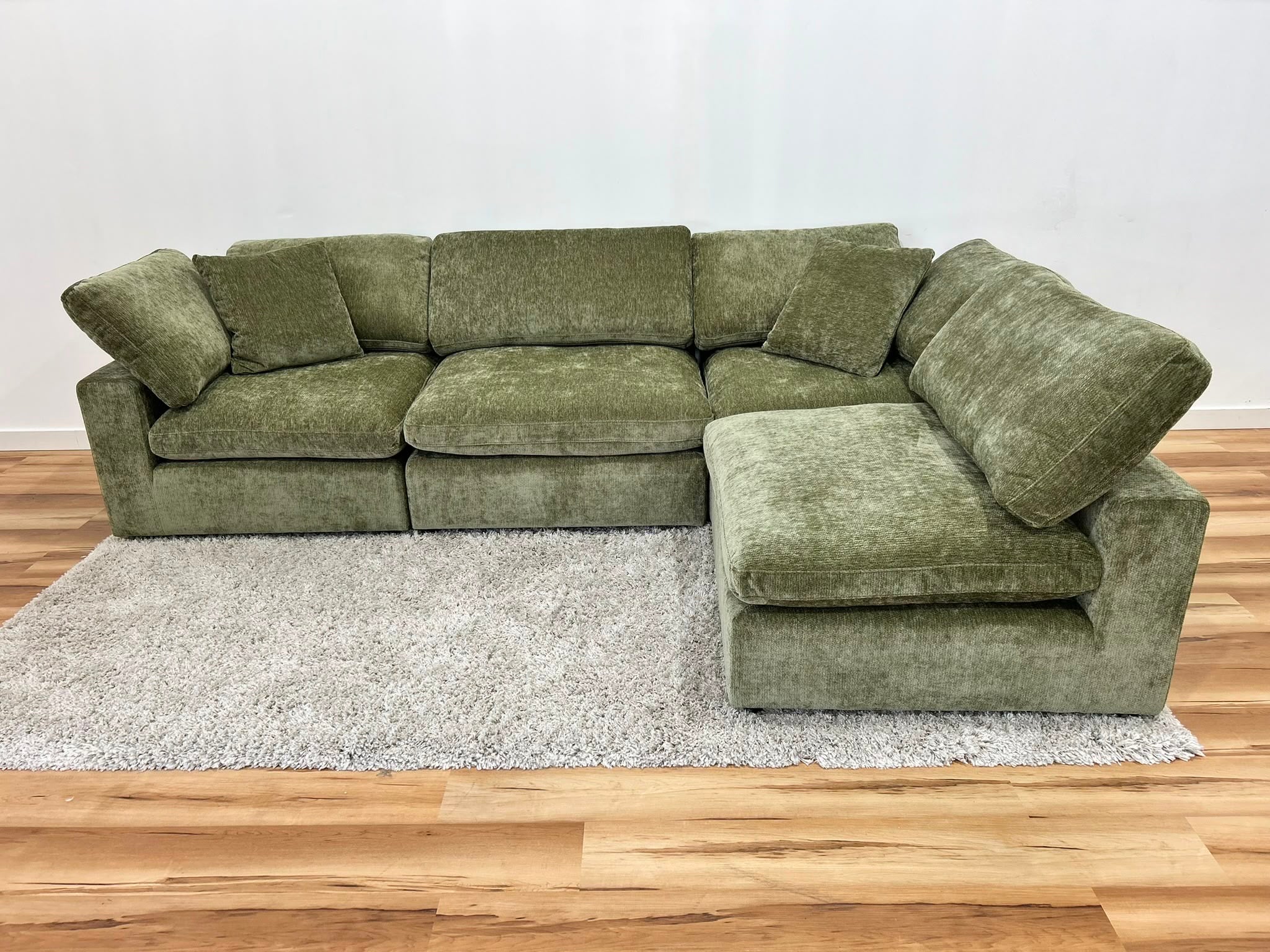 Snug Modular Sofa 4pc - Olive Green