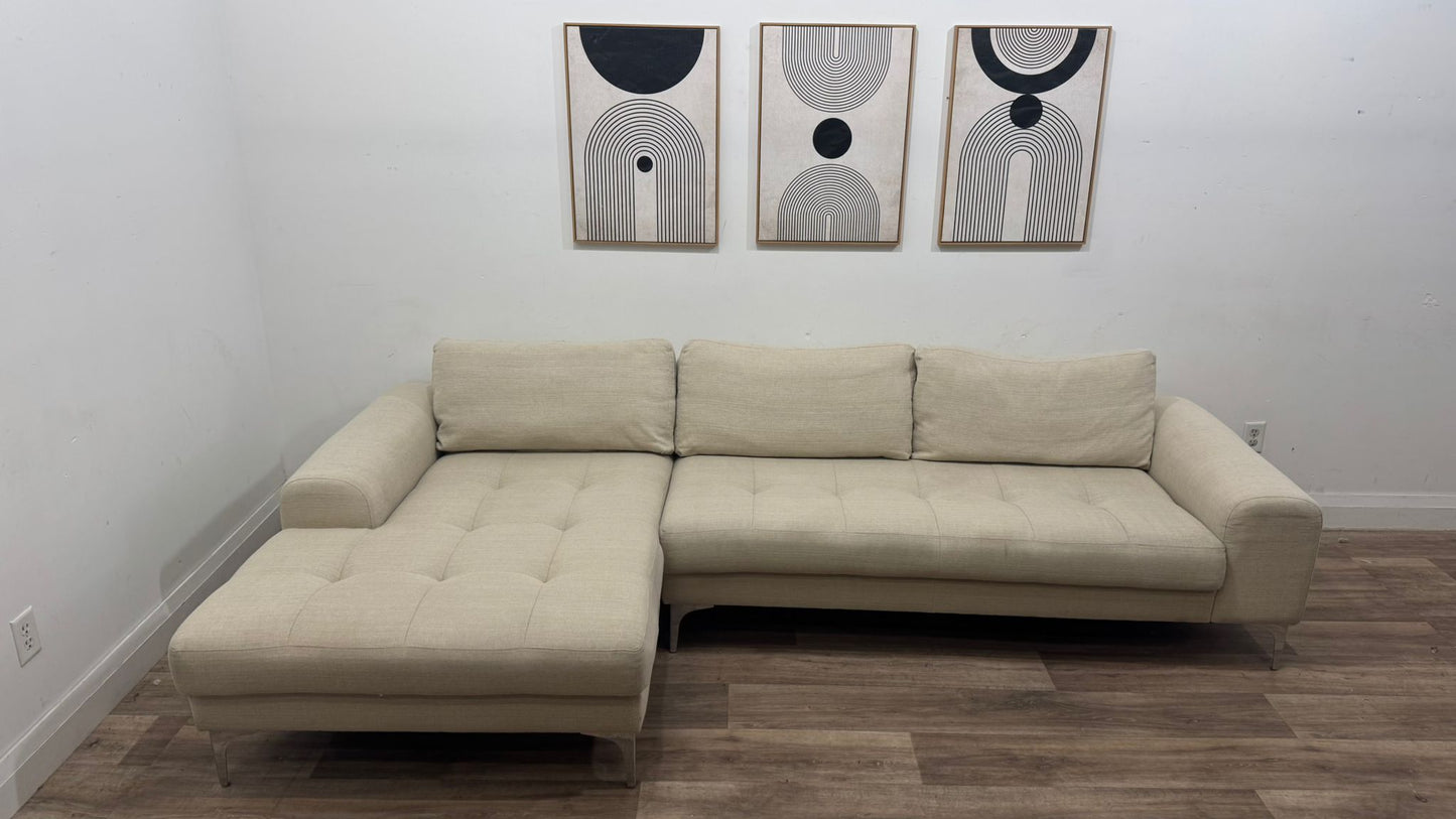 Scan Designs Tufted Sectional Sofa