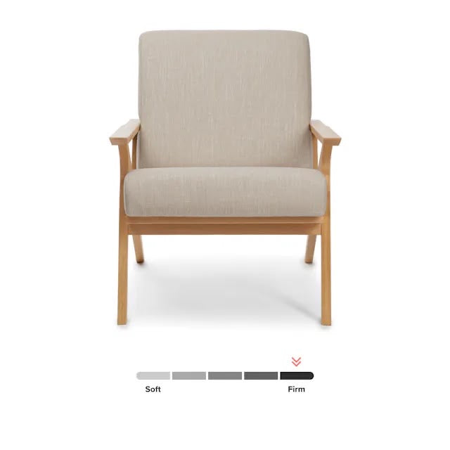 Article Otio 26" Lounge Chair - Oak And Welsh Taupe