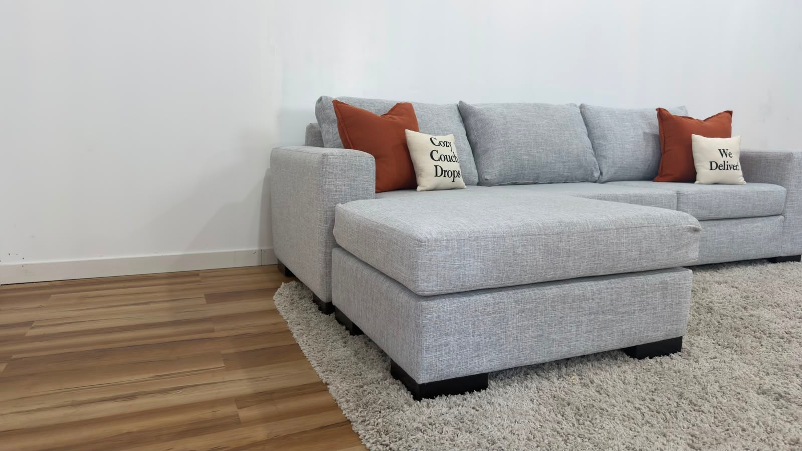 Q Living Reversible Sectional Sofa 108”